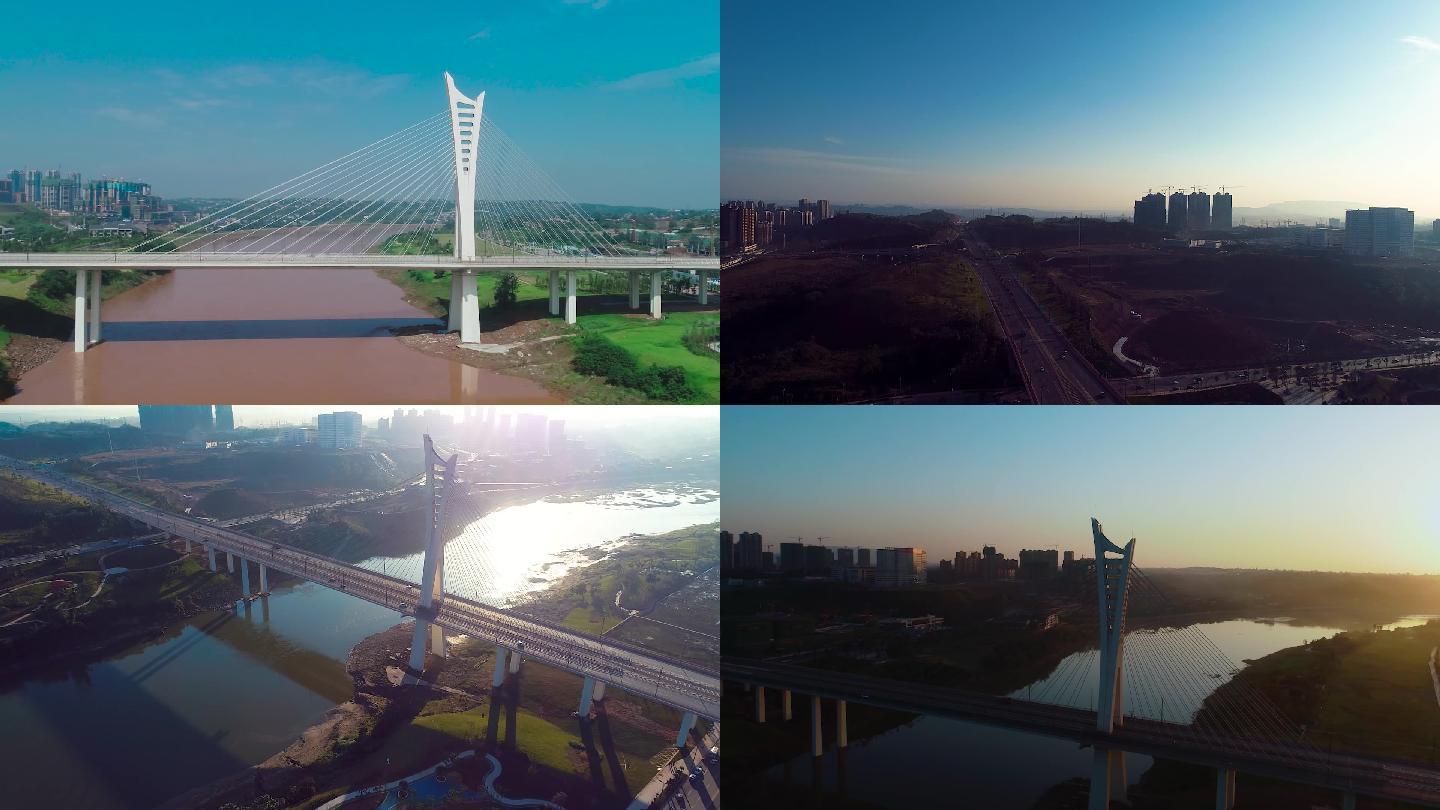 城市桥梁泸州沱江六桥