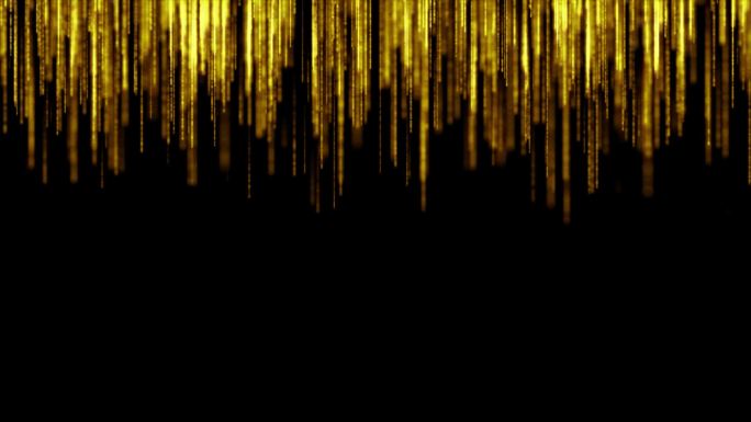 金色粒子线条视频素材