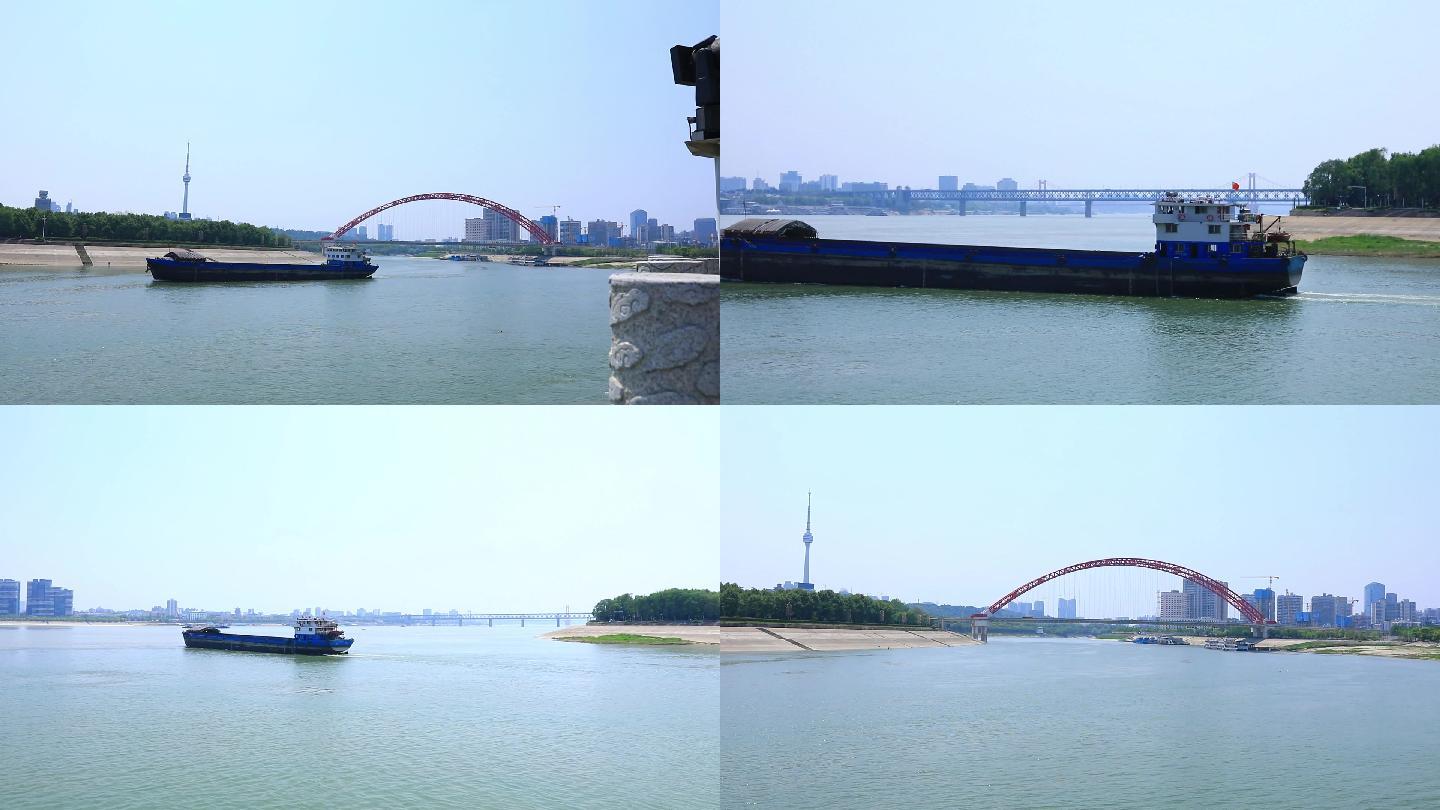 长江和汉水两江交汇武汉晴川桥