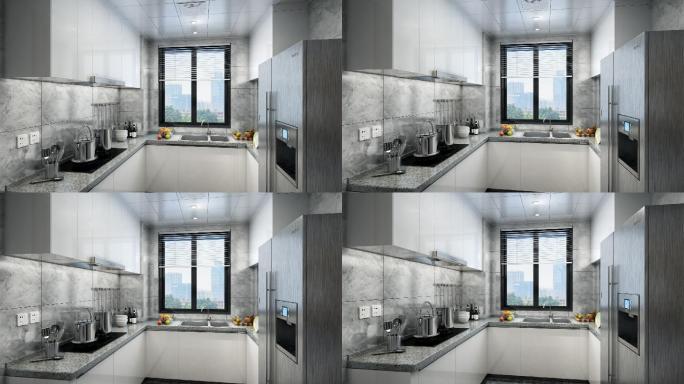 三维厨房建筑动画橱柜视频厨房室内厨房厨卫