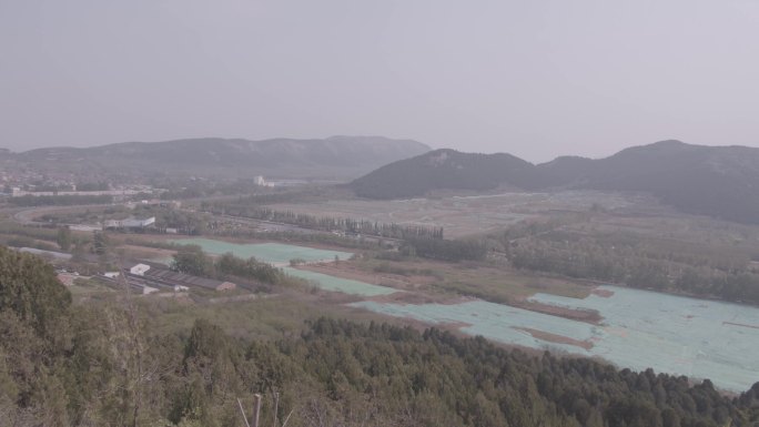 鸟瞰高速公路与大学路