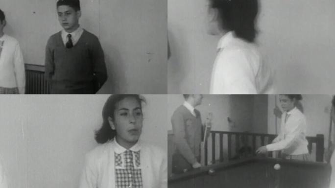 20世纪50年代青少年打乒乓球