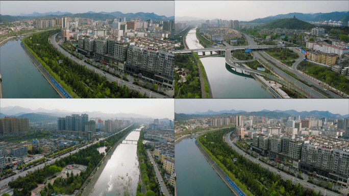 【4K】商洛市丹江航拍