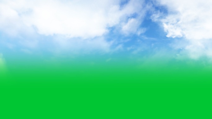 白云飘动alpha通道（绿色为透明通道）