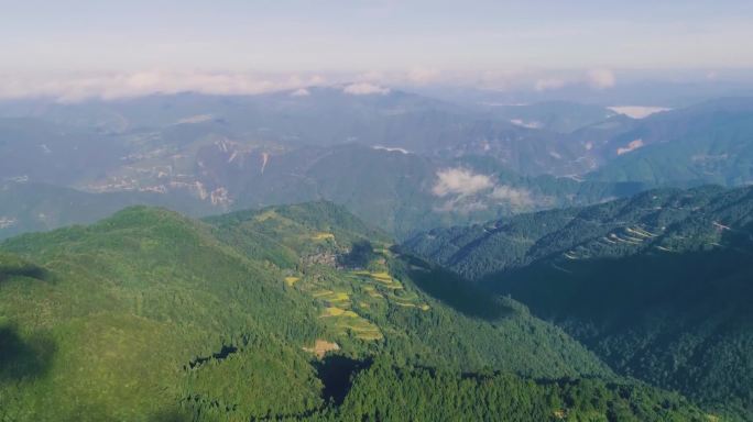 贵州山川风光风景区大自然航拍