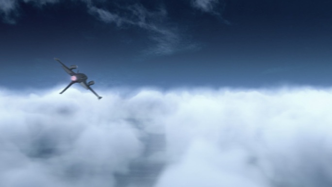 战机穿过云层