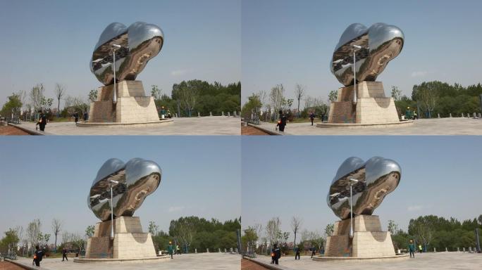 山东济南济阳黄河健身公园雕塑