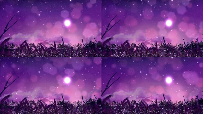 4K紫色温馨背景循环