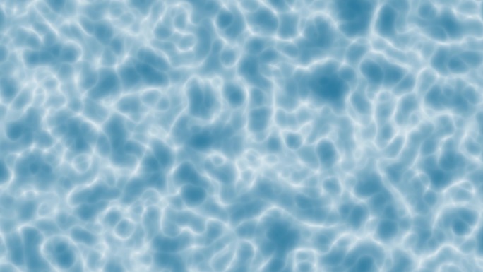 4K蓝色游泳池底光斑循环