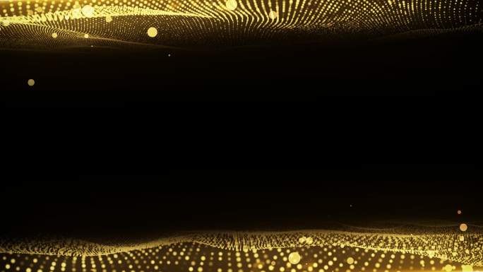 4K金色光斑光点粒子蒙版通道遮罩前景