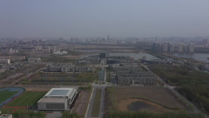4K-原素材-天津师范大学航拍