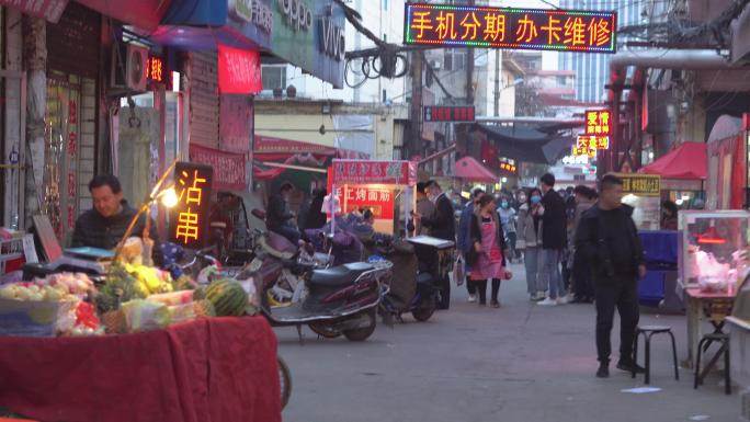 城中村老街区平民窟棚户区夜生活