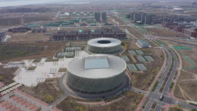 4K-原素材-天津国际网球中心航拍1