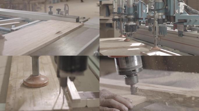 家具生产制造自动加工工厂车间切割机床