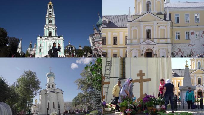 俄罗斯 小镇 莫斯科 教堂 祷告
