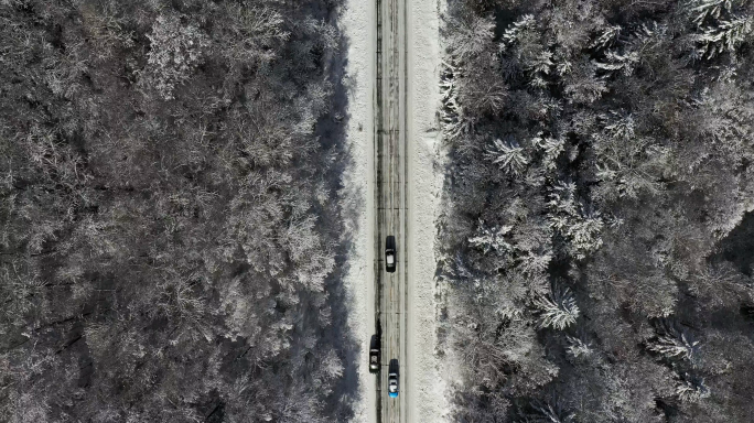 东北雪景航拍