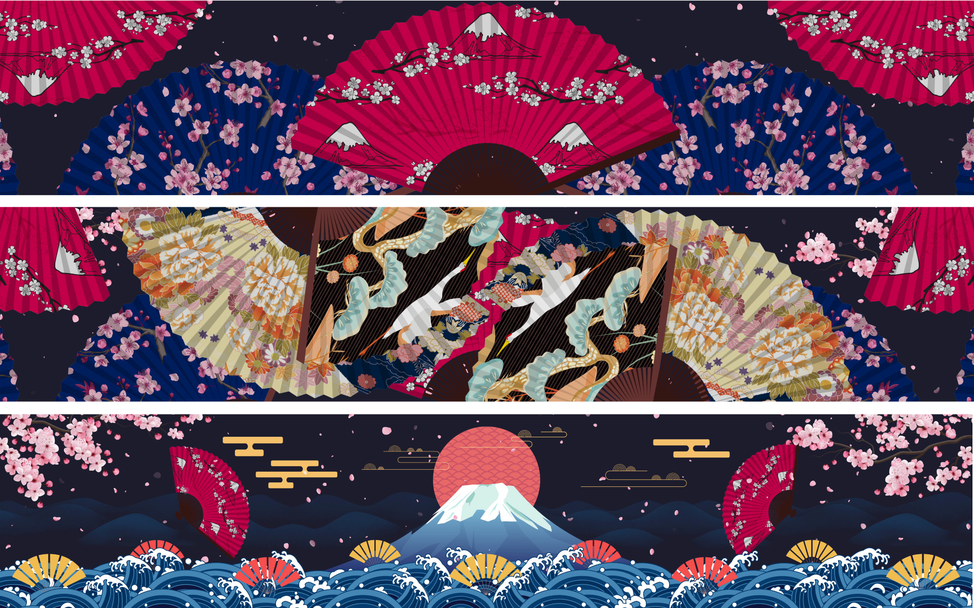 日式折扇富士山6k视频素材 视频素材包下载 编号 舞台背景 Vj师网www Vjshi Com