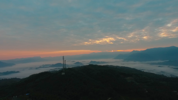 山上日出美景