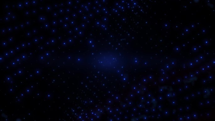 3697 4K蓝色科技星点粒子背景