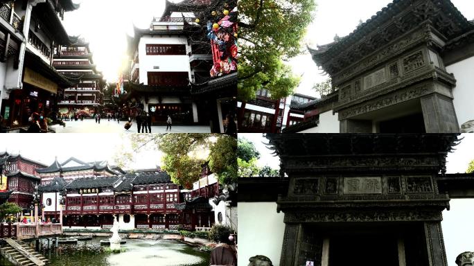 上海旅游景点豫园九曲桥