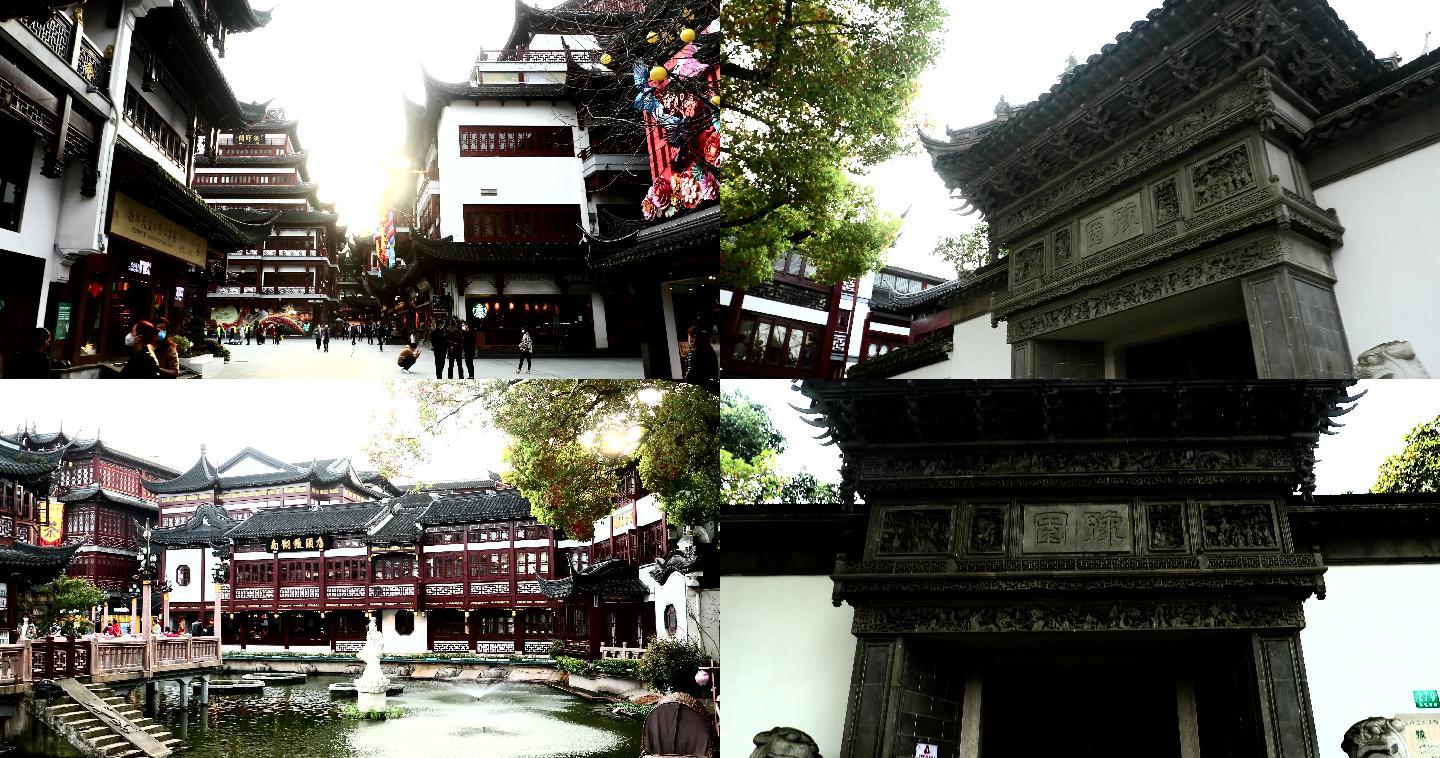 上海旅游景点豫园九曲桥