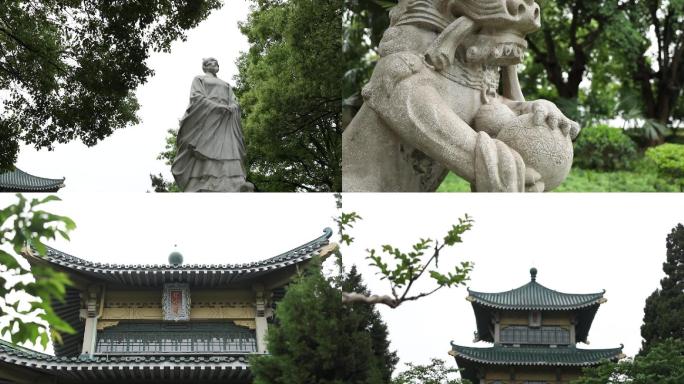 东湖屈原雕像屈原纪念馆楚文化