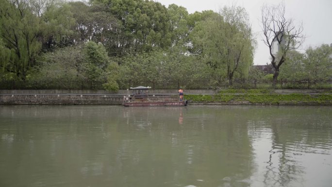 护城河水治理清洁水面4K视频素材