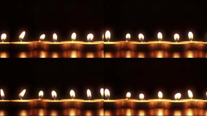 温暖的烛光代表最温暖的祝福背景视频
