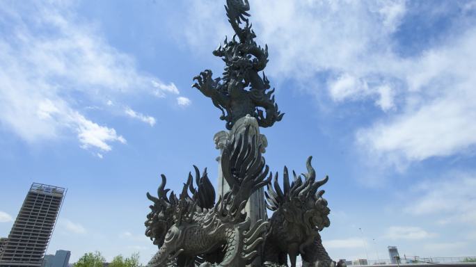 通州运河广场韩美林雕塑4K