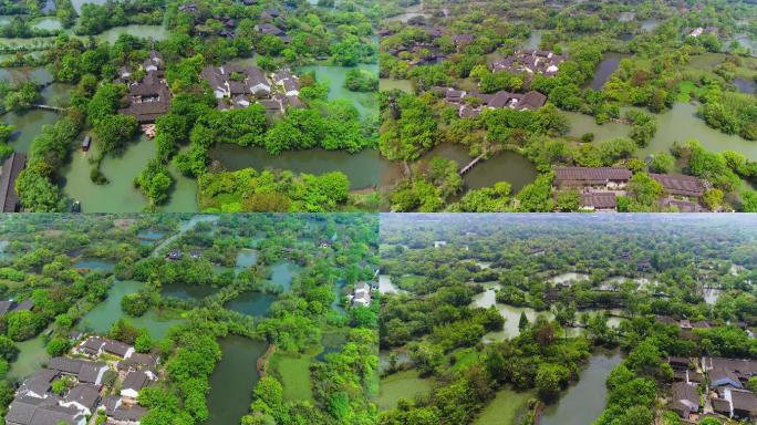 杭州西溪湿地十里芳菲航拍4K