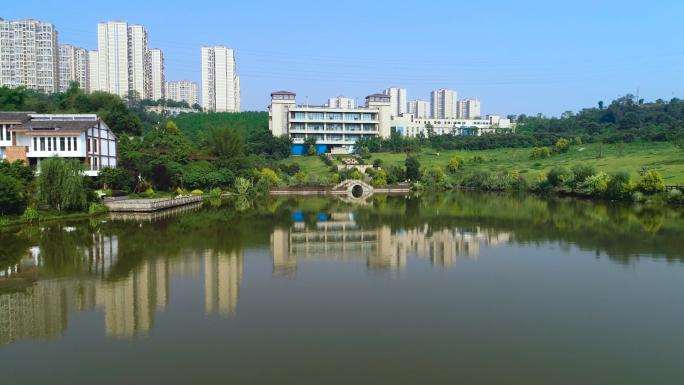 泸州张坝桂圆林风景区航拍