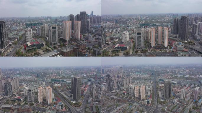4K-原素材-天津城市空境航拍