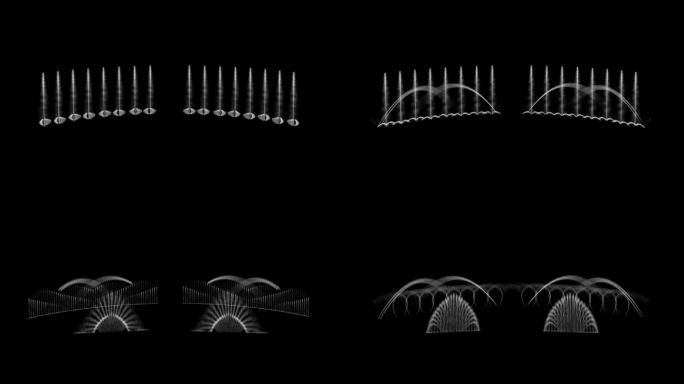 喷泉水秀演绎素材