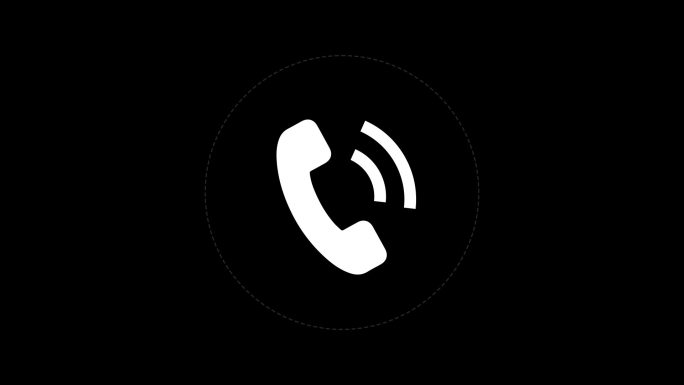 电话连线-采访响铃拨号通道素材