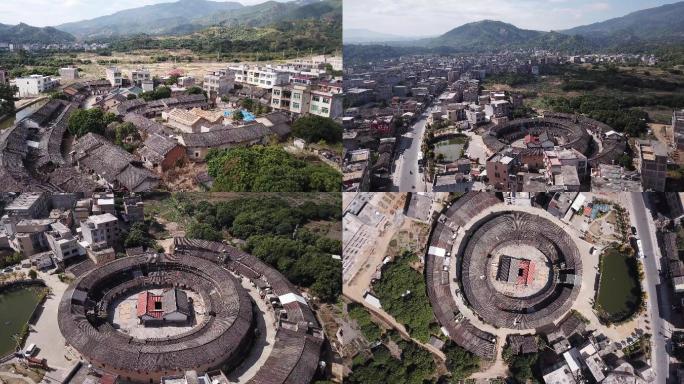 航拍诏安土楼4k