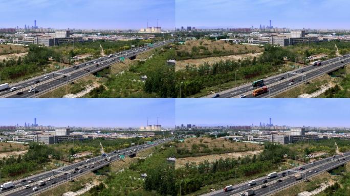 北京五环车流延时4k素材