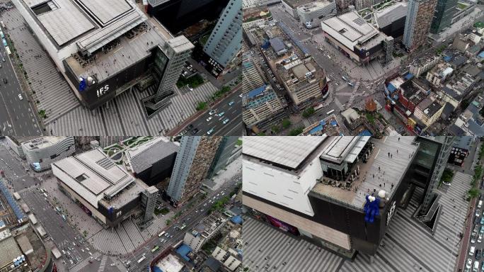 湖南第一高楼九龙仓航拍