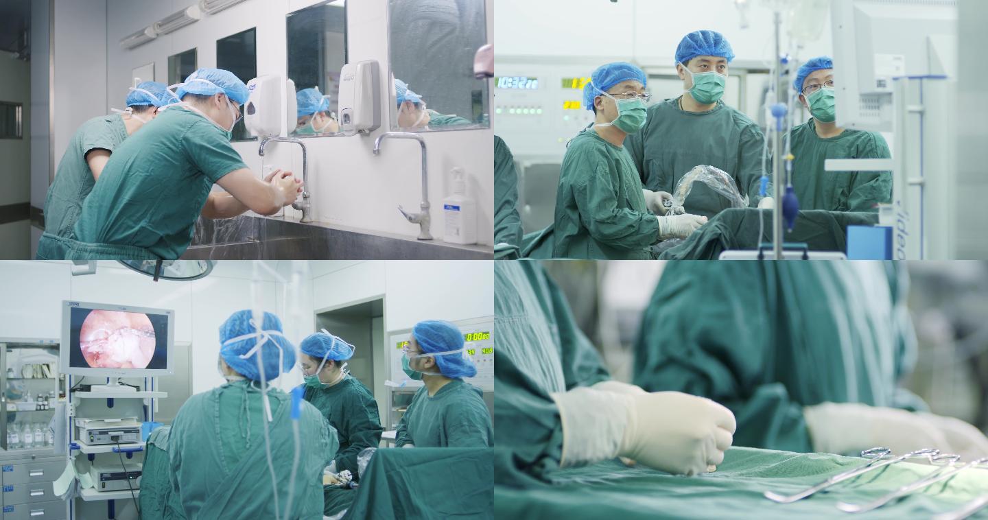 【4K】原创医院手术室做手术一组镜头