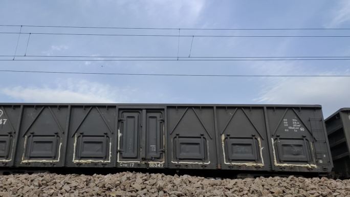 火车运煤专线煤车铁路铁道