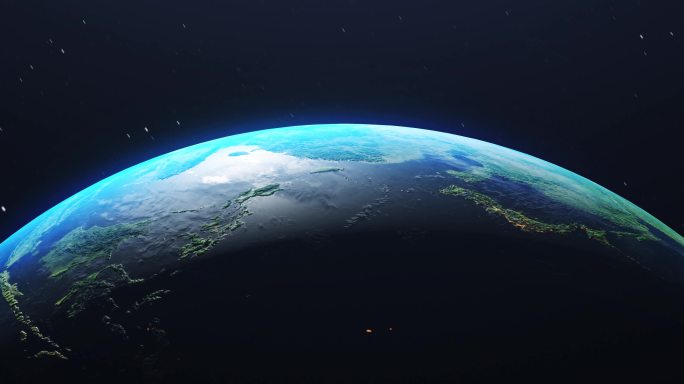 【原创欢迎商用！】蓝色地球无缝循环4K