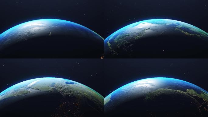 【原创欢迎商用！】蓝色地球无缝循环4K