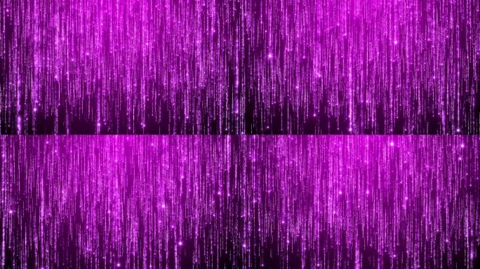 星光璀璨紫色粒子雨大气led背景
