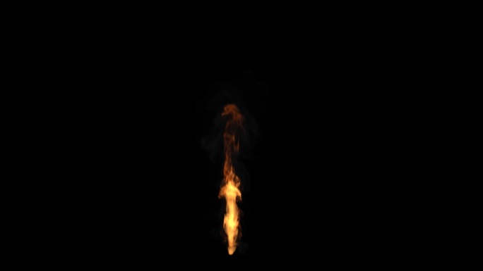 木棍燃烧火焰