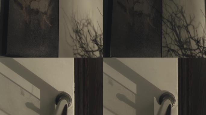 艺术光影树影，抽象艺术画面4k视频素材