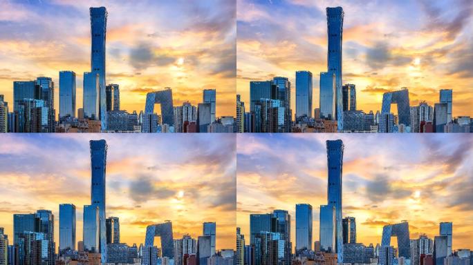 北京中国尊中信大厦国贸CBD夜景