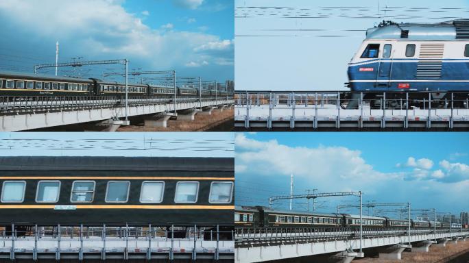 4K·实拍和谐号高铁动车火车
