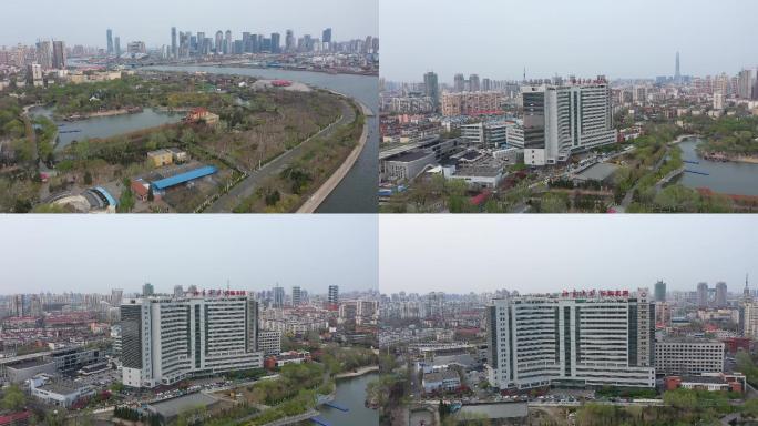 4K-原素材-天津市第五中心医院航拍