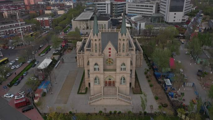 4K-原素材-天津市基督教堂塘沽堂