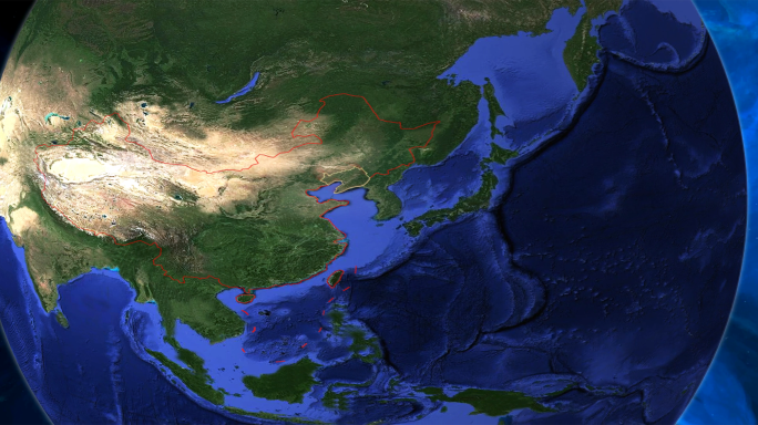 4K旋转地球定位辽宁沈阳