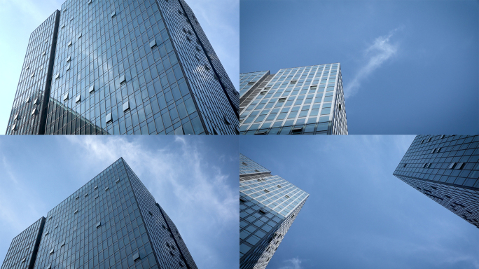 商务高楼大厦办公写字楼天空宣传片楼宇